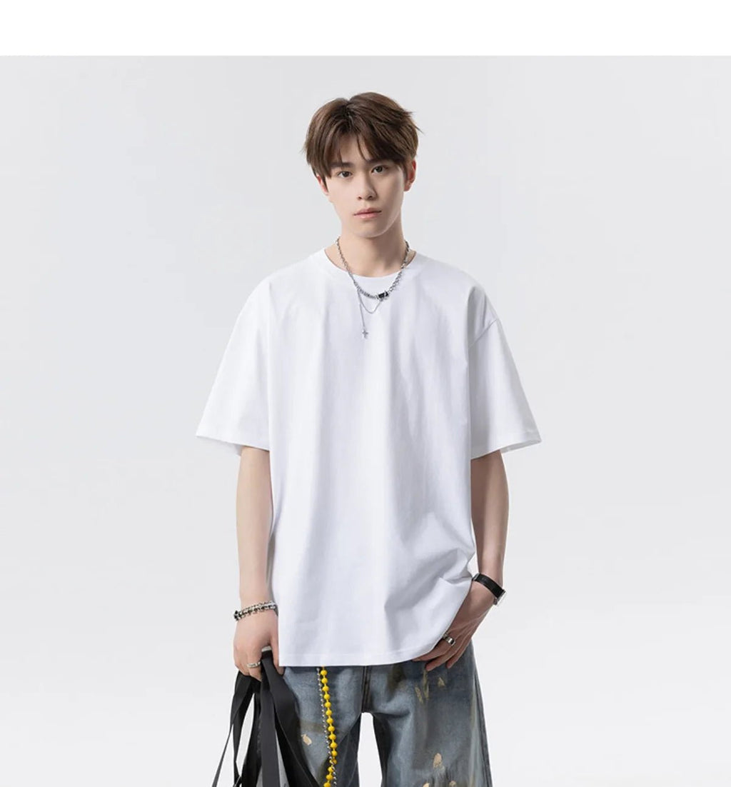 Summer Loose - Fit Men’s O - Neck T-Shirt – Casual Streetwear - Lia_Store