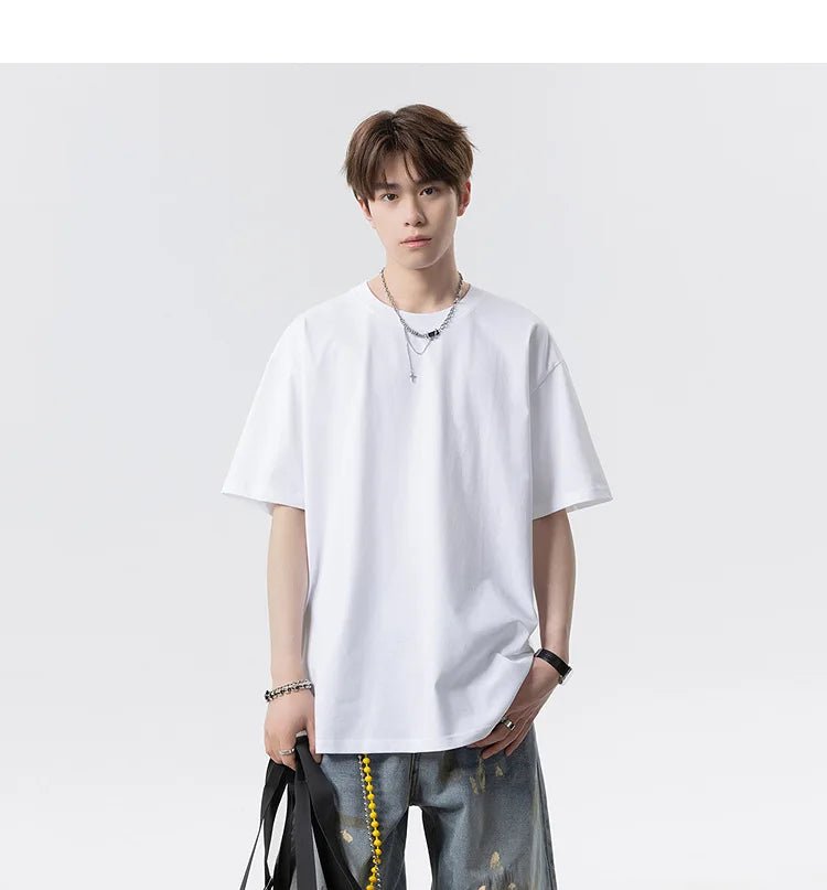 Summer Loose - Fit Men’s O - Neck T-Shirt – Casual Streetwear - Lia_Store