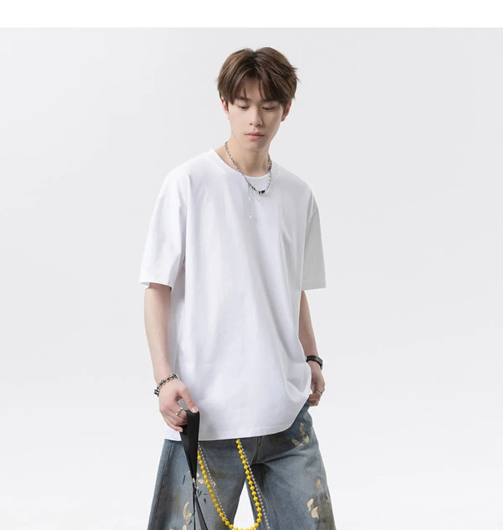 Summer Loose - Fit Men’s O - Neck T-Shirt – Casual Streetwear - Lia_Store