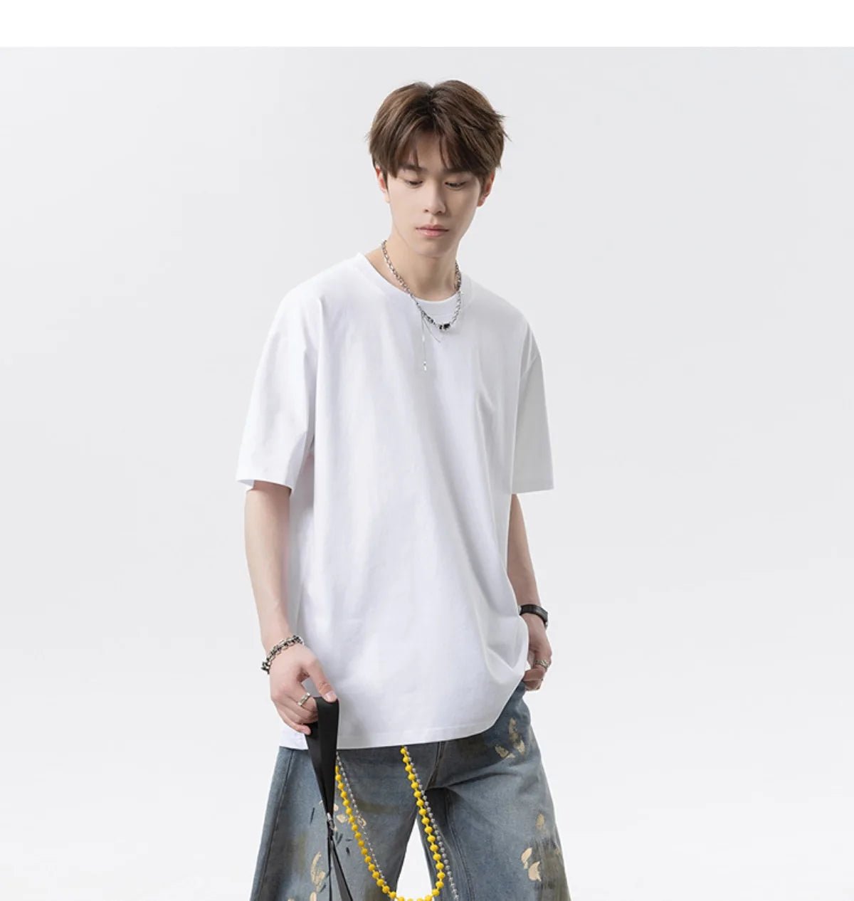 Summer Loose - Fit Men’s O - Neck T-Shirt – Casual Streetwear - Lia_Store