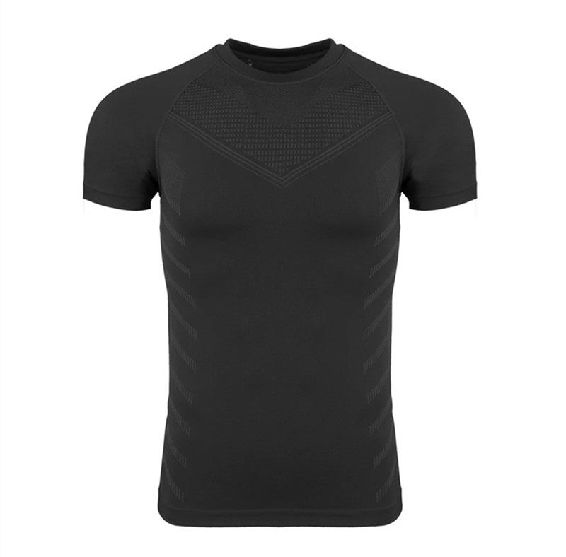 Tight Sports Fitness Summer Small Round Neck Short Sleeve - Lia_Store