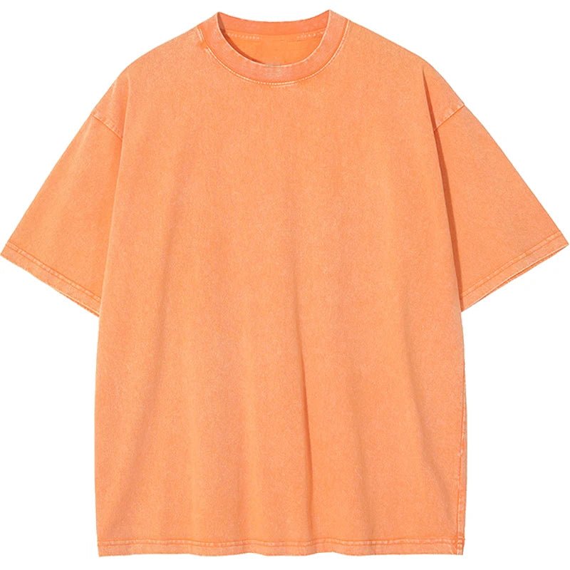 Unisex Washed Vintage T-Shirt – Retro Street Hip - Hop Style - Lia_Store