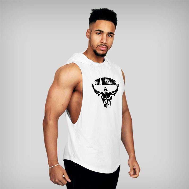 Waistcoat Vest Hipster Sportsman Summer Hooded Gym - Lia_Store