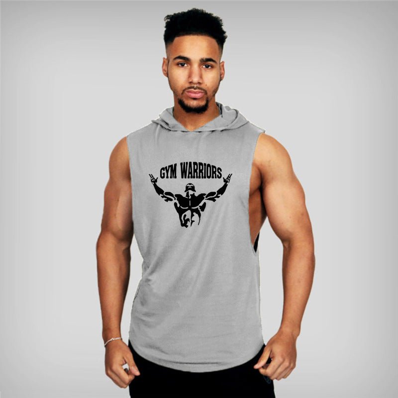 Waistcoat Vest Hipster Sportsman Summer Hooded Gym - Lia_Store