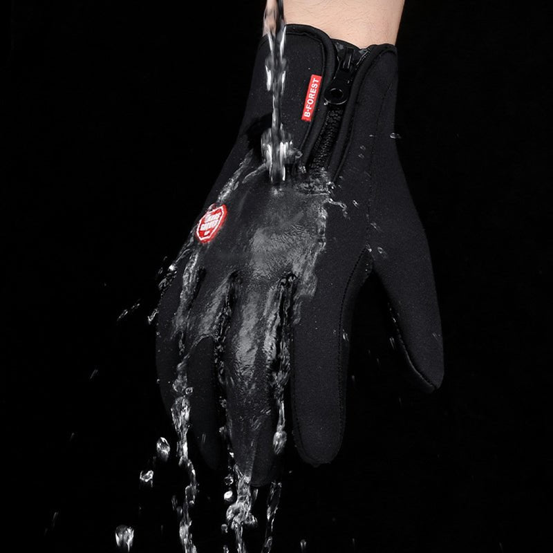 Winter Gloves Touch Screen Riding Motorcycle Sliding Waterproof Sports Gloves With Fleece - Lia_Store