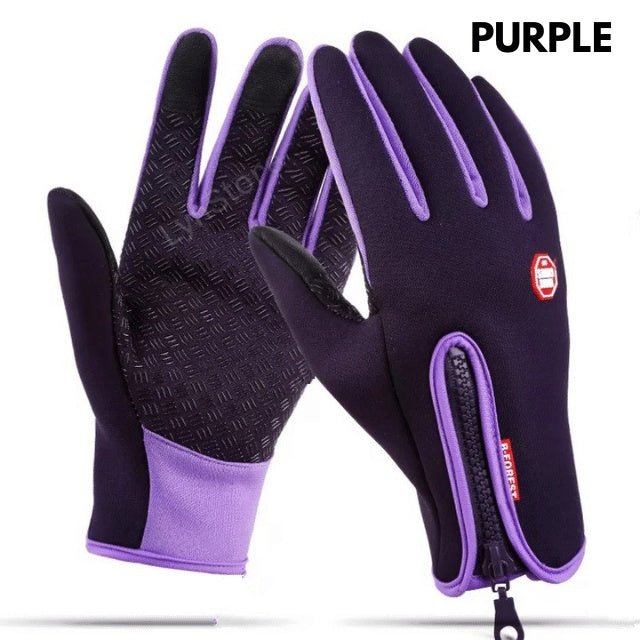 Winter Gloves Touch Screen Riding Motorcycle Sliding Waterproof Sports Gloves With Fleece - Lia_Store
