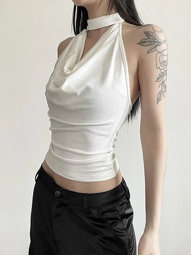 Women Halter Vest Summer Streetwear - Lia_Store