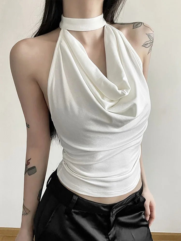 Women Halter Vest Summer Streetwear - Lia_Store