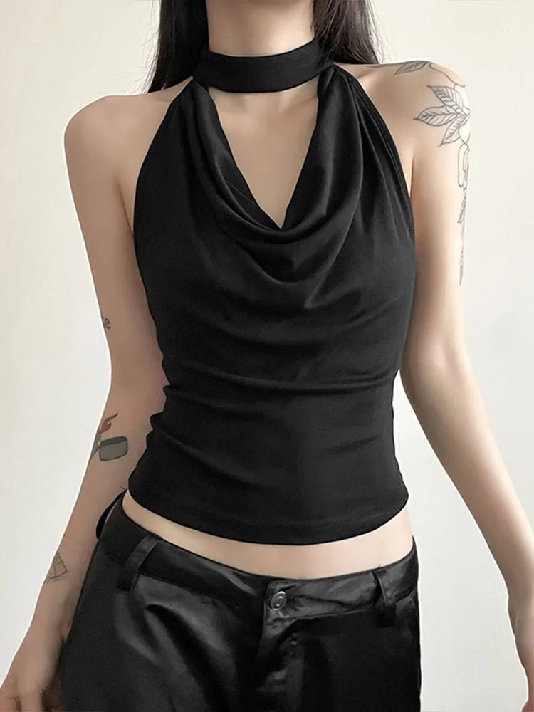 Women Halter Vest Summer Streetwear - Lia_Store