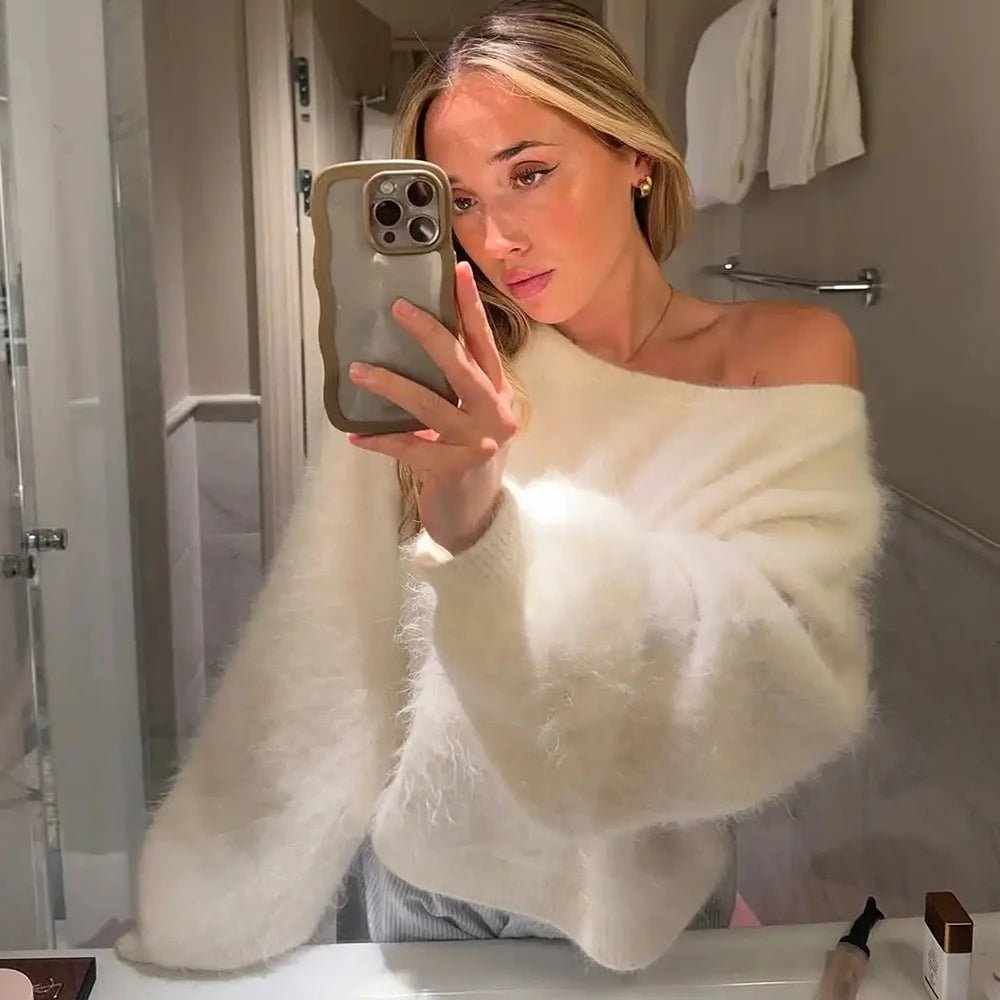 Women’s Plush Strapless Pullover – Vintage High Street - Lia_Store