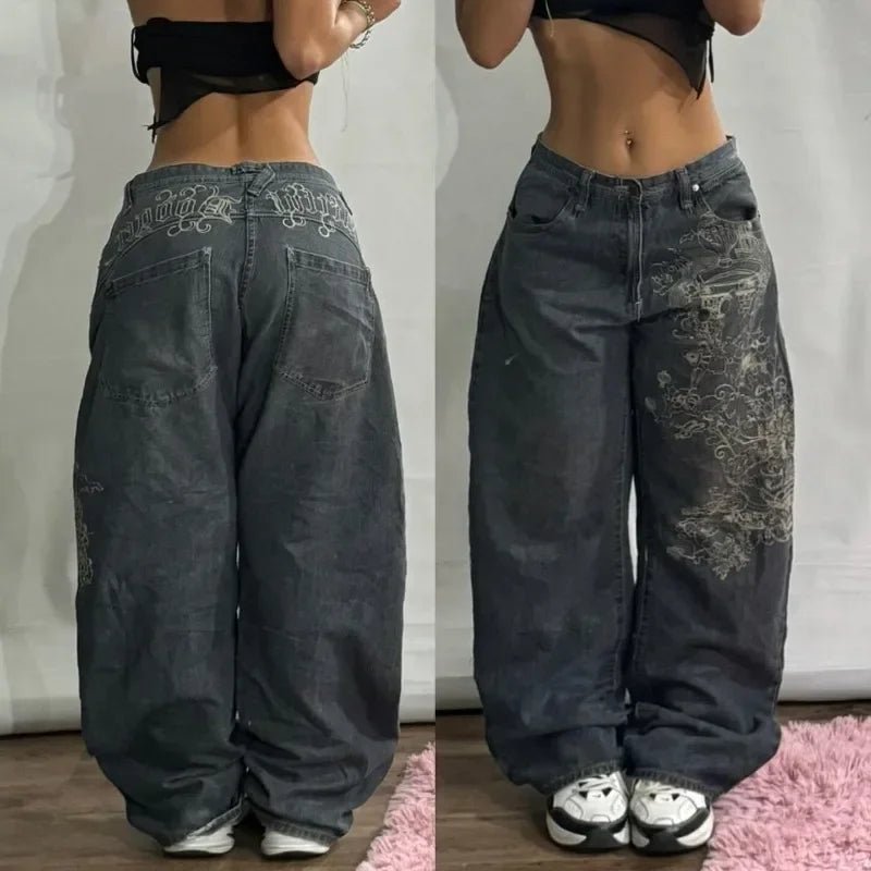 Y2K Oversized Baggy Jeans for Women - Lia_Store