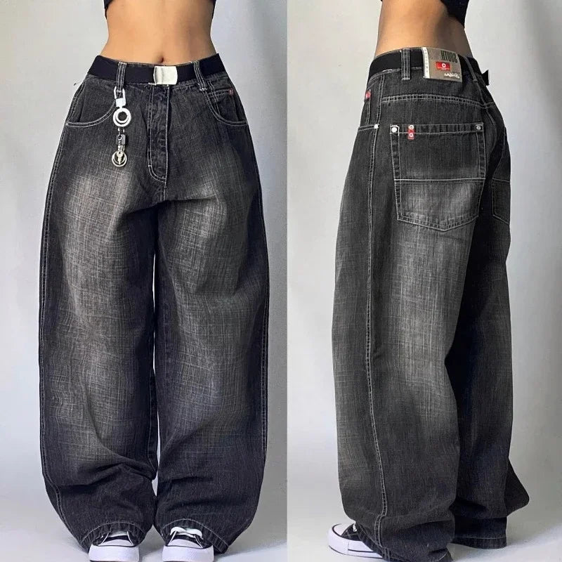 Y2K Oversized Baggy Jeans for Women - Lia_Store
