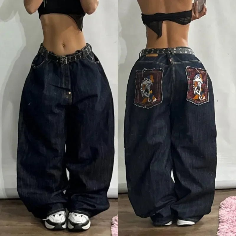 Y2K Oversized Baggy Jeans for Women - Lia_Store