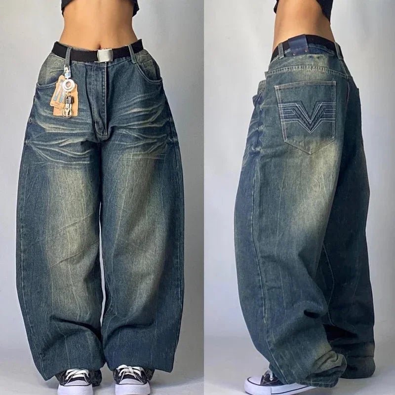 Y2K Oversized Baggy Jeans for Women - Lia_Store