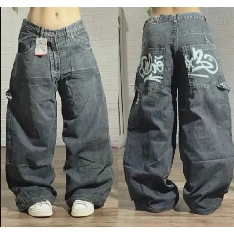 Y2K Oversized Baggy Jeans for Women - Lia_Store