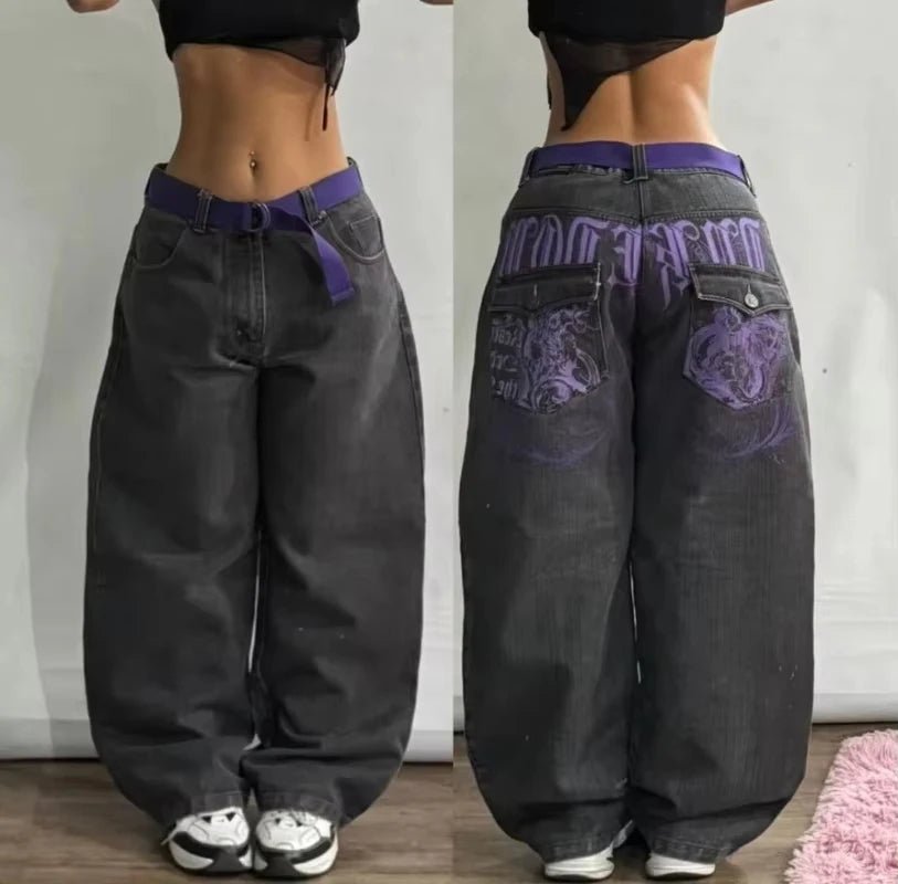 Y2K Oversized Baggy Jeans for Women - Lia_Store