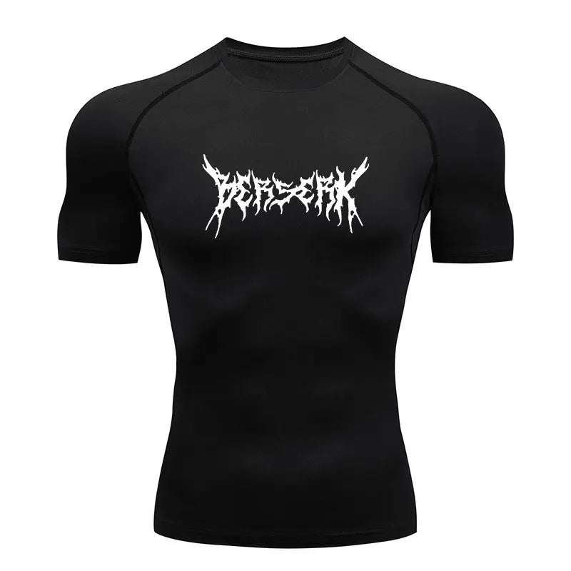 Y2K Skeleton Compression Gym T-Shirt for Men - Lia_Store